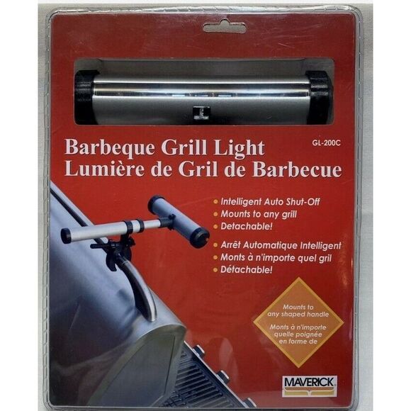 LED Grill Light-Mounts To‎ Any Grill Handle Intelligent Shut Off BBQ Barbeque - Picture 2 of 5